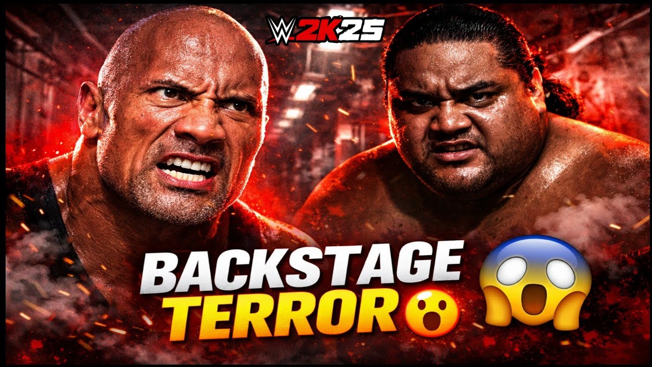 The Rock Vs Yokozuna Crazy Backstage Brawl In WWE 2k25 😈😱