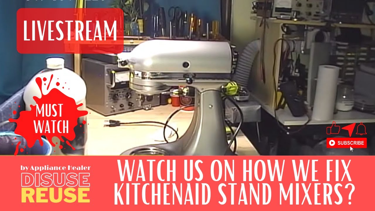 KITCHENAID STAND MIXER REPAIR GEAR REPLACEMENT LIVE STREAMING YouTube