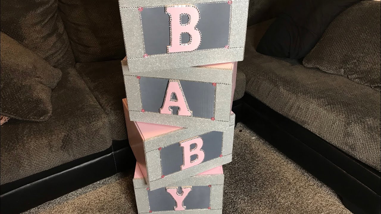 Como hacer unas cajas para baby shower 