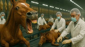 Inside the World’s Largest Horse Megafactory: From Breeding to Global Leather (Full Process)