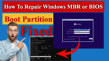How to Repair Windows MBR or BIOS Boot Partition Includes Files & Partitioning [100% Solved] #mbr
