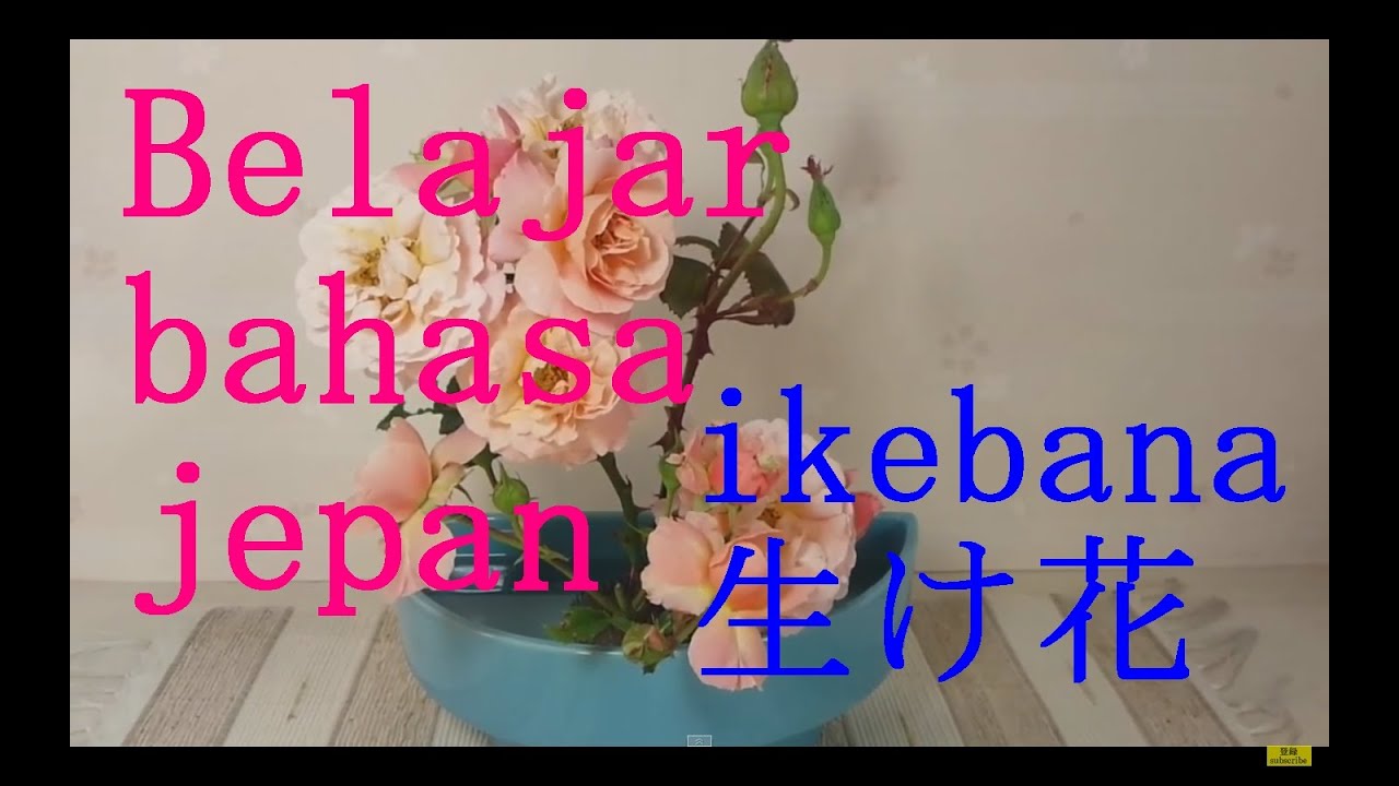  Blajar Bahasa  jepang 104 ikebana   bunga  mawar  