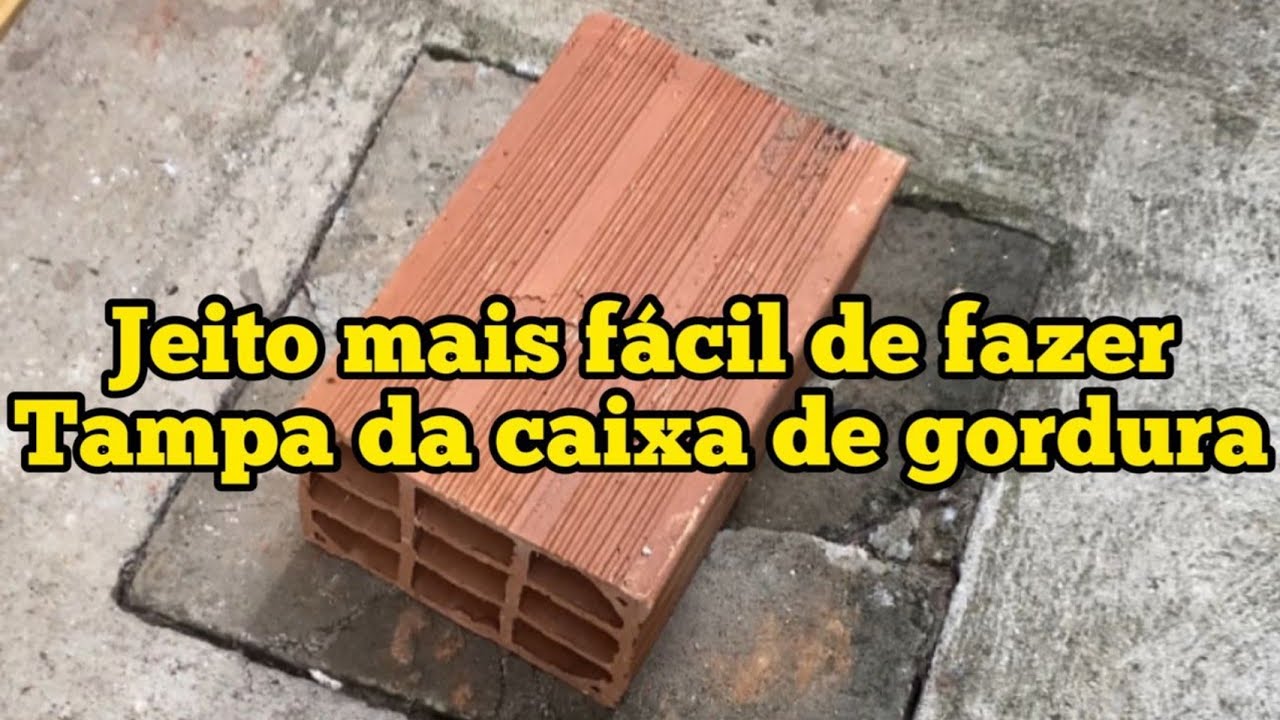 Como fazer tampa da CAIXA DE GORDURA – Faça Você Mesmo