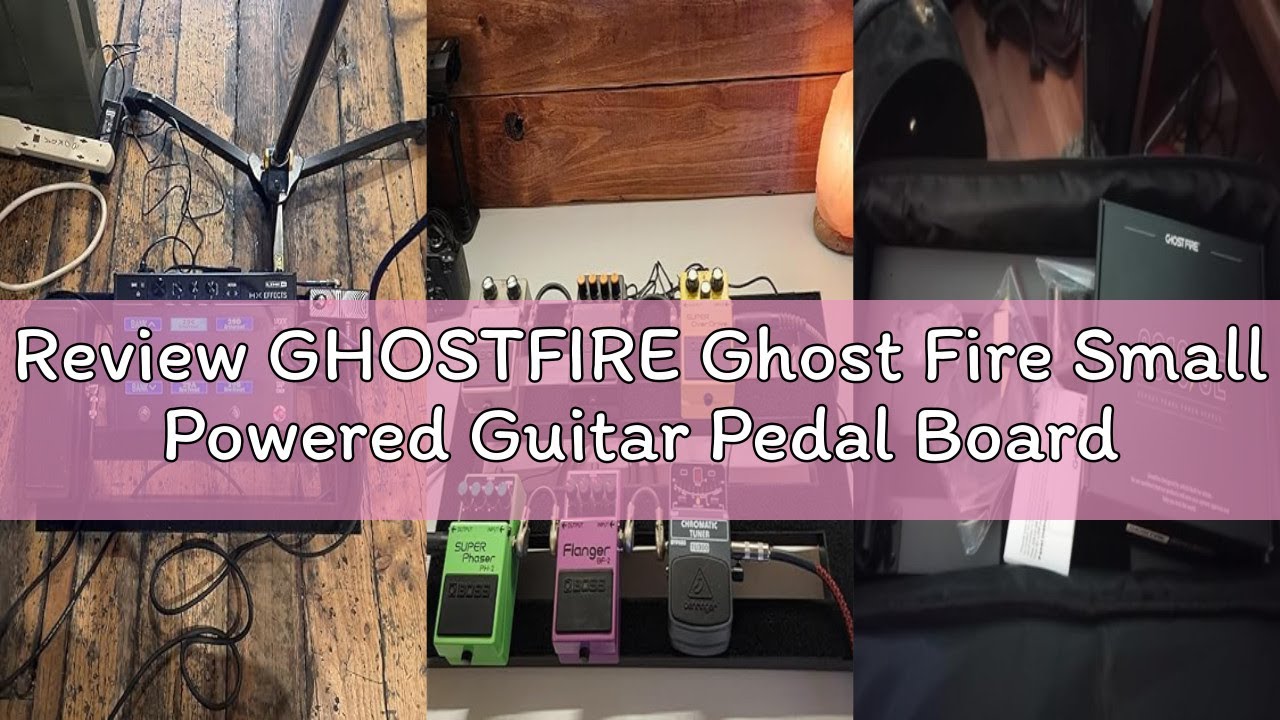 Review GHOSTFIRE Ghost Fire Small Powered Guitar Pedal Board Aluminum Alloy 1.5lbs Super light Folda