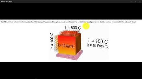 Solving a thermal Problem with mixed boundary conditions inside Ansys APDL