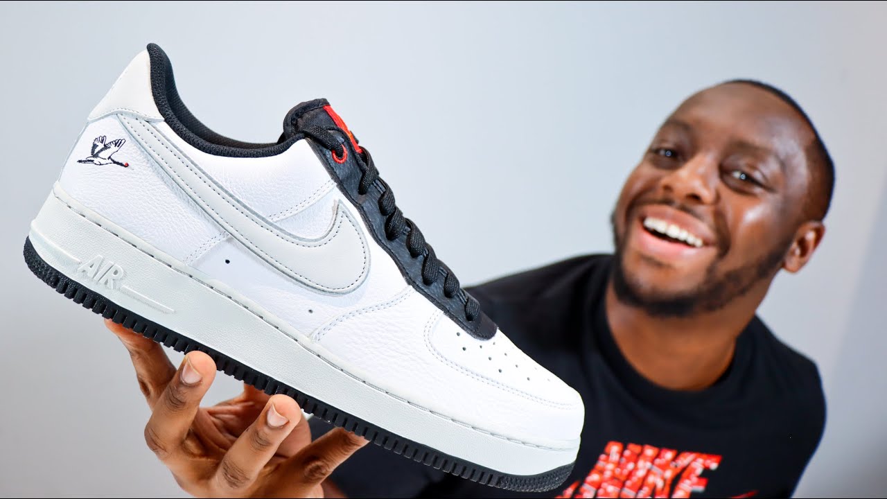 Nike Air Force 1 Milky Crane 🕊 On Sneaker Review QuickSchopes 227 Schopes DA8482 100 - YouTube