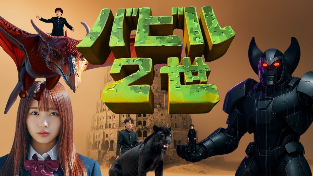 もしも『バビル2世』が実写化されたら！？OPの世界をAIで実写化してみた！【AIアニメ実写化・オープニング再現】⚡️