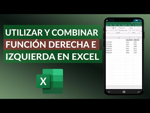 Cómo utilizar y combinar la función DERECHA y IZQUIERDA en EXCEL