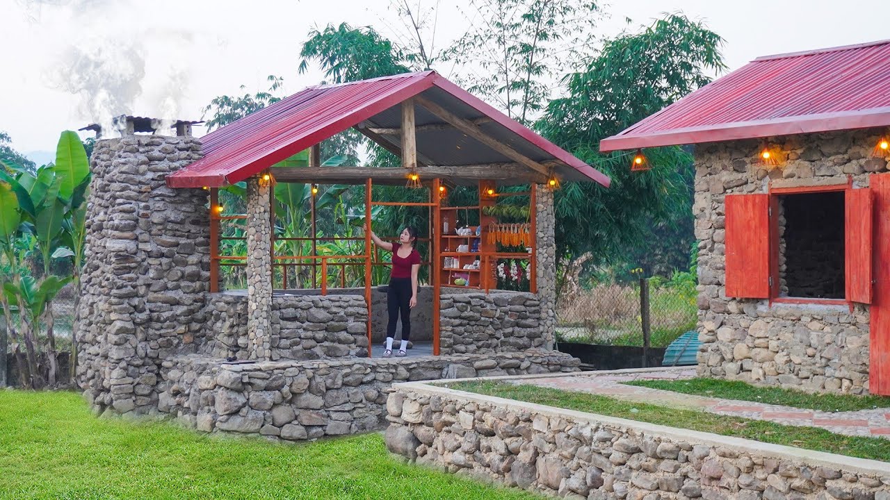 DIY Woonden Kitchen Cabinets & Shelves | Final Decoration for a Finished Kitchen