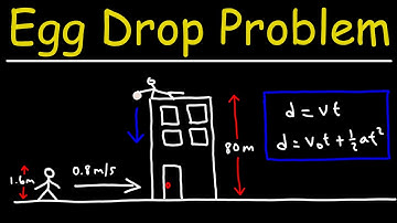 Egg Drop Free Fall Physics Problem - Kinematics With Two Dimensions