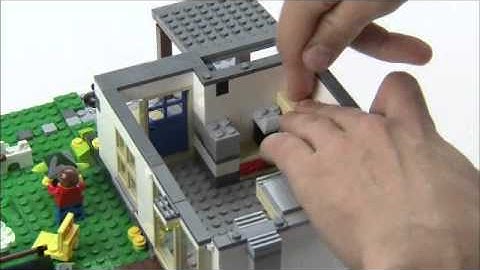 Hillside House with furniture - LEGO Creator - Designer Tips