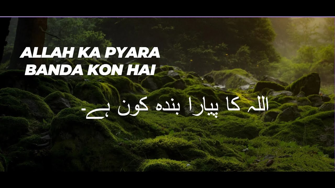 ALLAH Ka Pyara Banda Kon He Emotional Bayan Listen the Islam Q K - YouTube
