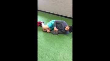 Side lying shoulder external rotation