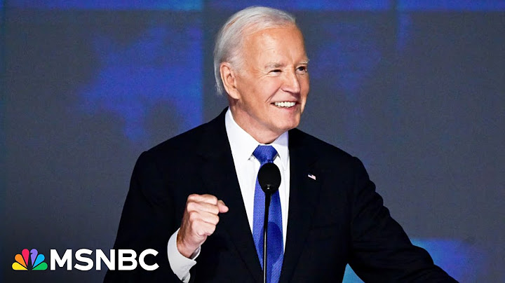 SEE IT: President Biden's historic 2024 DNC speech