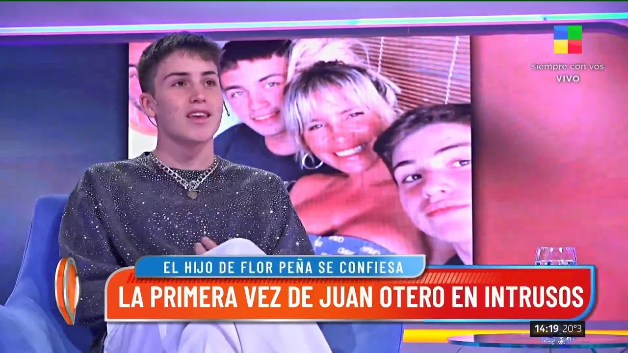 El hijo de Flor peña en Intrusos, sobre su fiesta de 15 años: "Quise imponer algo diferente"