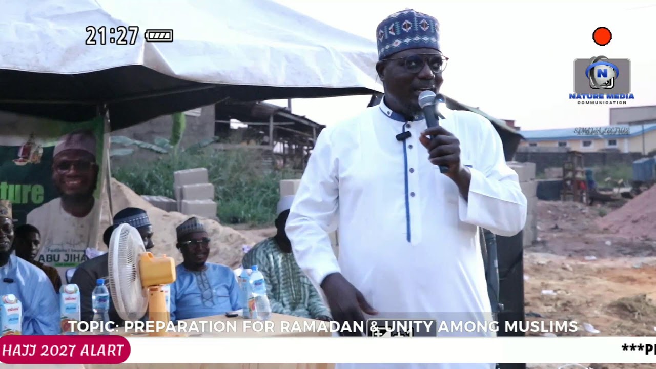 TOPIC: PREPARATION FOR RAMADAN & UNITY AMONG MUSLIMS.