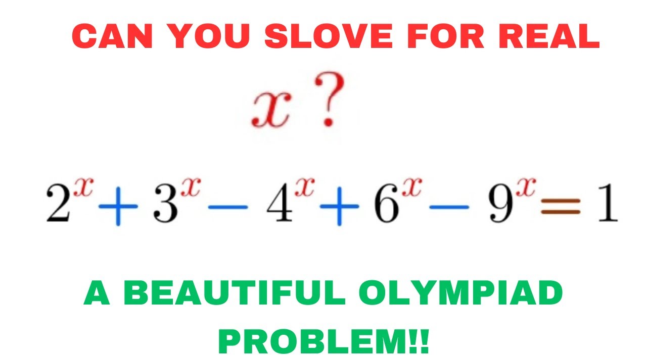 CAN YOU SOLVE THIS | OLYMPIAD PROBLEM - YouTube