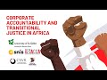 Webinar corporate accountability and transitional justice in africa