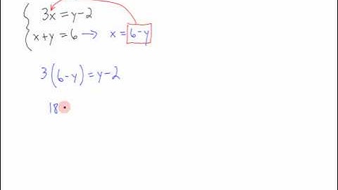 College Algebra - Section 9.1 - Video 3 - Solving Systems of Linear Equations by Substitution