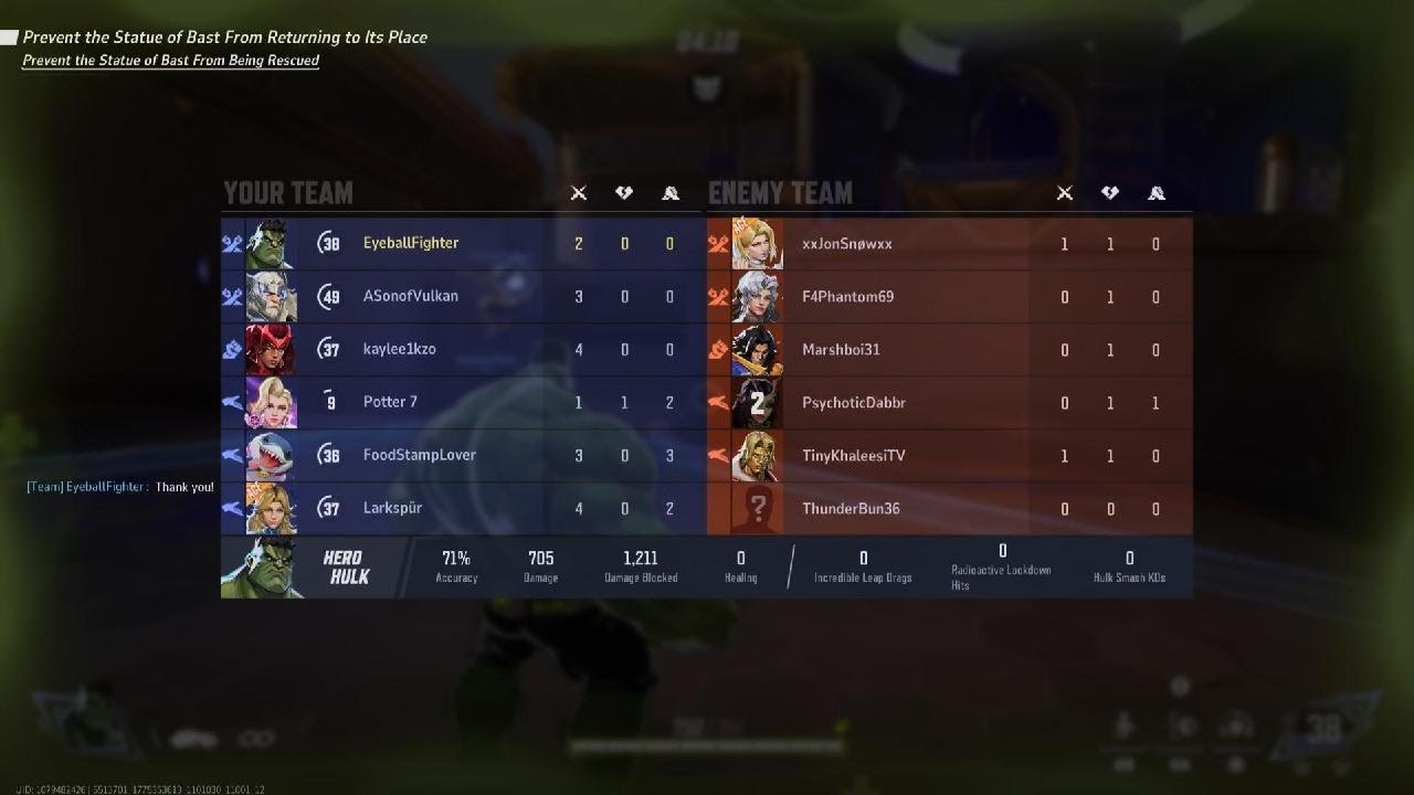 Marvel Rivals - xxJonSnøwxx (Darth__Ventus) against Potter 7