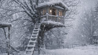 I Survived the Heavy Snowfall of Winter in My Treehouse
