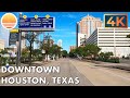 🇺🇸 [4K60] Downtown Houston, Texas. 🚘 Drive with me through downtown!