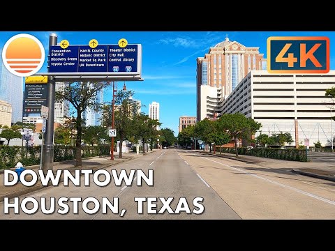 Downtown Houston, Texas.  Drive with me through downtown!