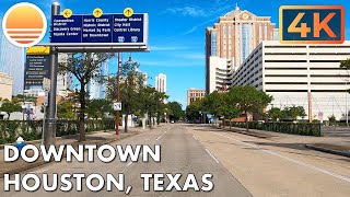 Downtown Houston, Texas.  Drive with me through downtown!