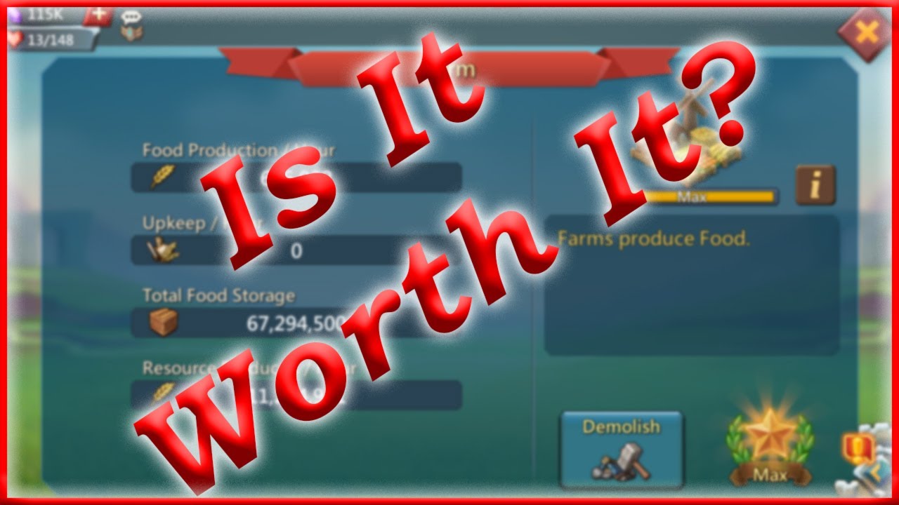 Max Food Hyper Update! Free to Play Max Research | Lords Mobile