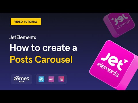 How to create a posts carousel using JetElements Posts widget