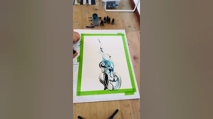 Painting process by Katrina Koltes