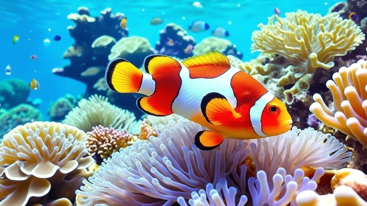 Stunning 4K Aquarium Video | Tropical Fish Tank, Coral Reef Colors & Relaxing Sleep Sounds