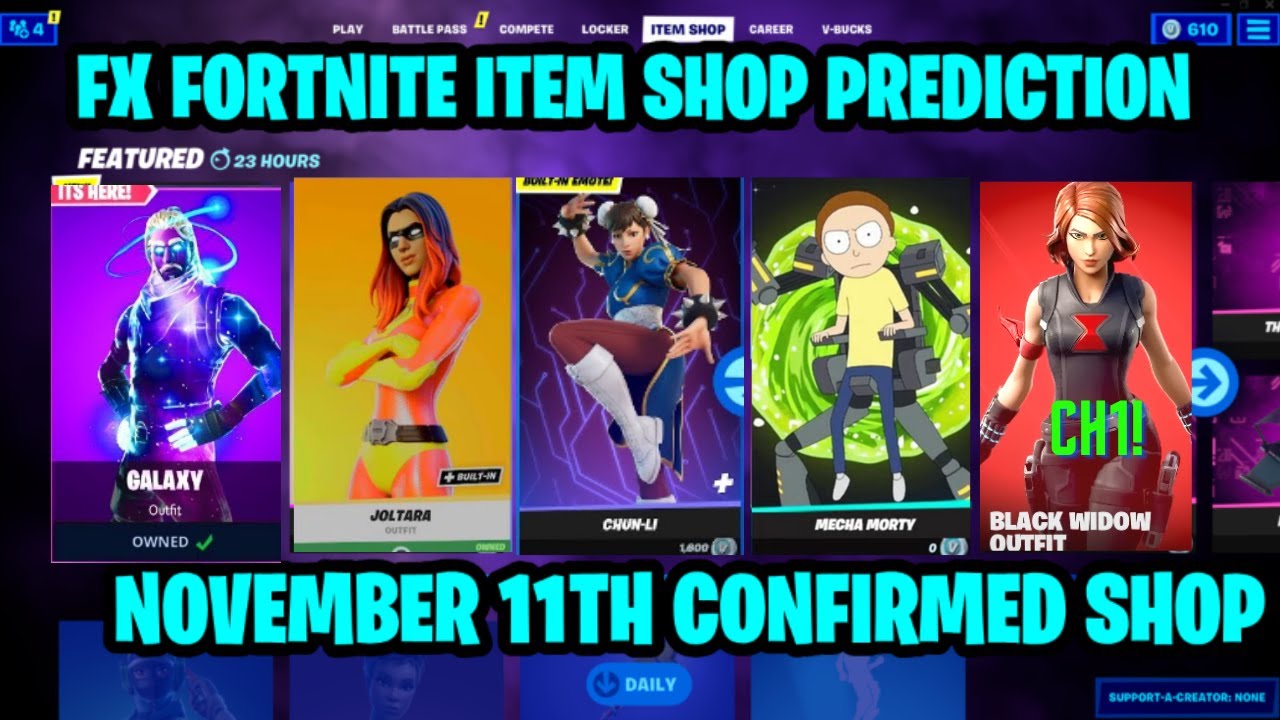 Fortnite Item Shop Prediction November 23, 2023 Find the list of skins