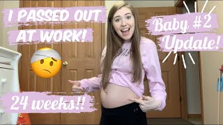 24 Week Pregnancy Update W/ Baby #2!! // Symptoms, Cravings, &amp; BUMPDATE!!