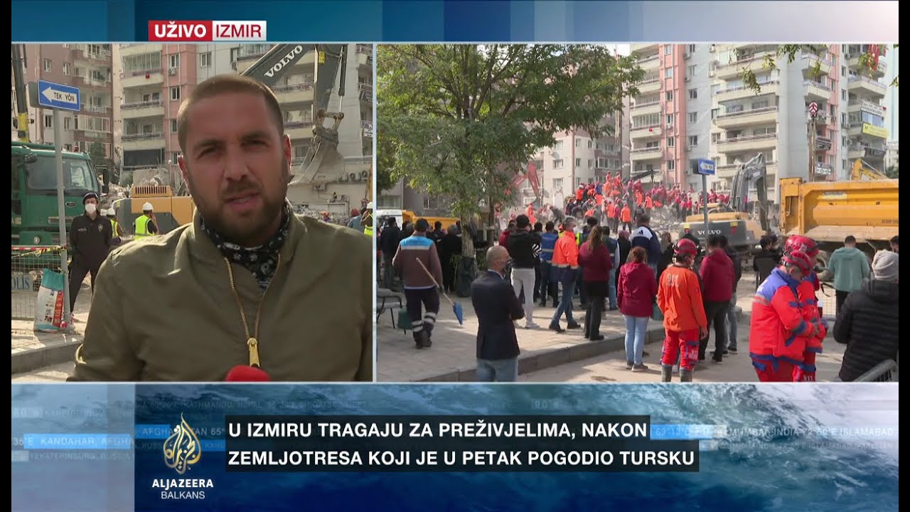 انتشال فتاتين من تحت الأنقاض في إزمير، ومقتل ما لا يقل عن 102 شخص
