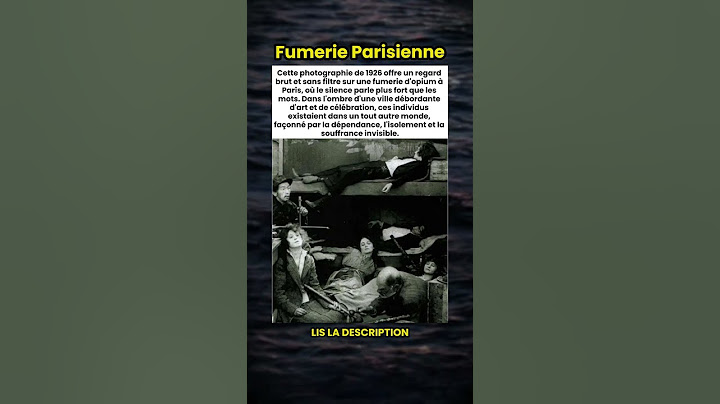 La photo choquante d'une fumerie d'opium à Paris en 1926 ! 🚬😔
