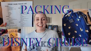 Packing for a Disney Cruise 2024