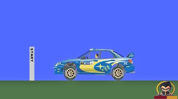 Algodoo - Ultimate SUBARU WRX STI Destruction - BEAMNG Style