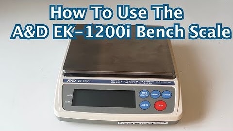 How to use the A&D EK 1200i Bench Scale