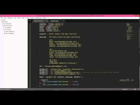wordpress jquery - ajax ticket reservation with wp_ajax and wp_mail