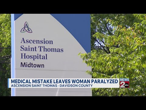 Medical mistake leaves woman paralyzed