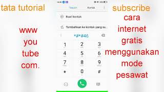 Cara Internet Gratis Dengan Mode Pesawat Terbaru