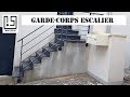 Fabriquer un gardecorps en mtal pour escalier droit rampe descalier mtallique