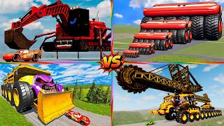 The Battle Of The Giant Machines Giant Mutants Tiles Hop Edm Rush Zoombie Mcqueen School Bus