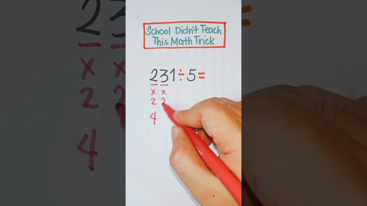 Part 202: Division Tricks | Math Hacks | Math Tricks Tutorial #shorts #short #math #video