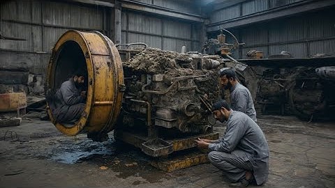Amazing Caterpillar Engine Restoration / Expert Mechanic Fixes a Completely Seized Engine