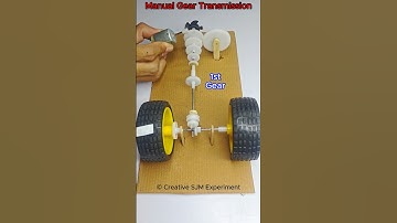Manual Gear Transmission • Dc Motor | #dcmotor #tech #youtubeshorts #dcmotorproject