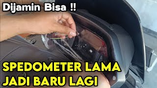 Tutorial pasang sticker spedometer NMAX 🔥 Speedometer lama jadi baru lagi