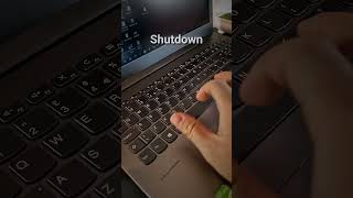 Shutdown shortcut keys   #computer  #pc  #asmr  #tricks
