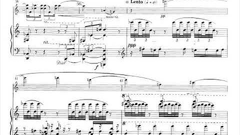 Arnold Schoenberg - Phantasy for Violin and Piano, Op. 47 (1949) [Score-Video]